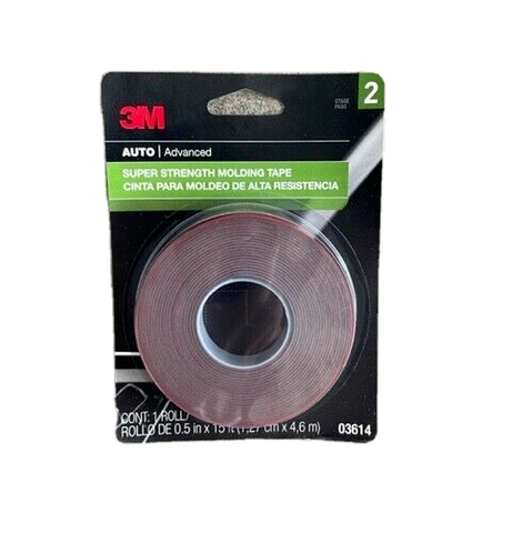 3M 03614 AUTO SUPER STRENGTH SCOTCH MOUNT 1/2" X 15 ft MOLDNG TAPE