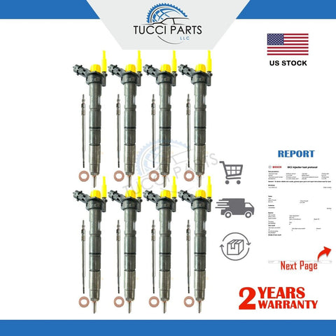 8x 11-16 GM Chevy 6.6L LML Duramax Diesel OEM Fuel Injector