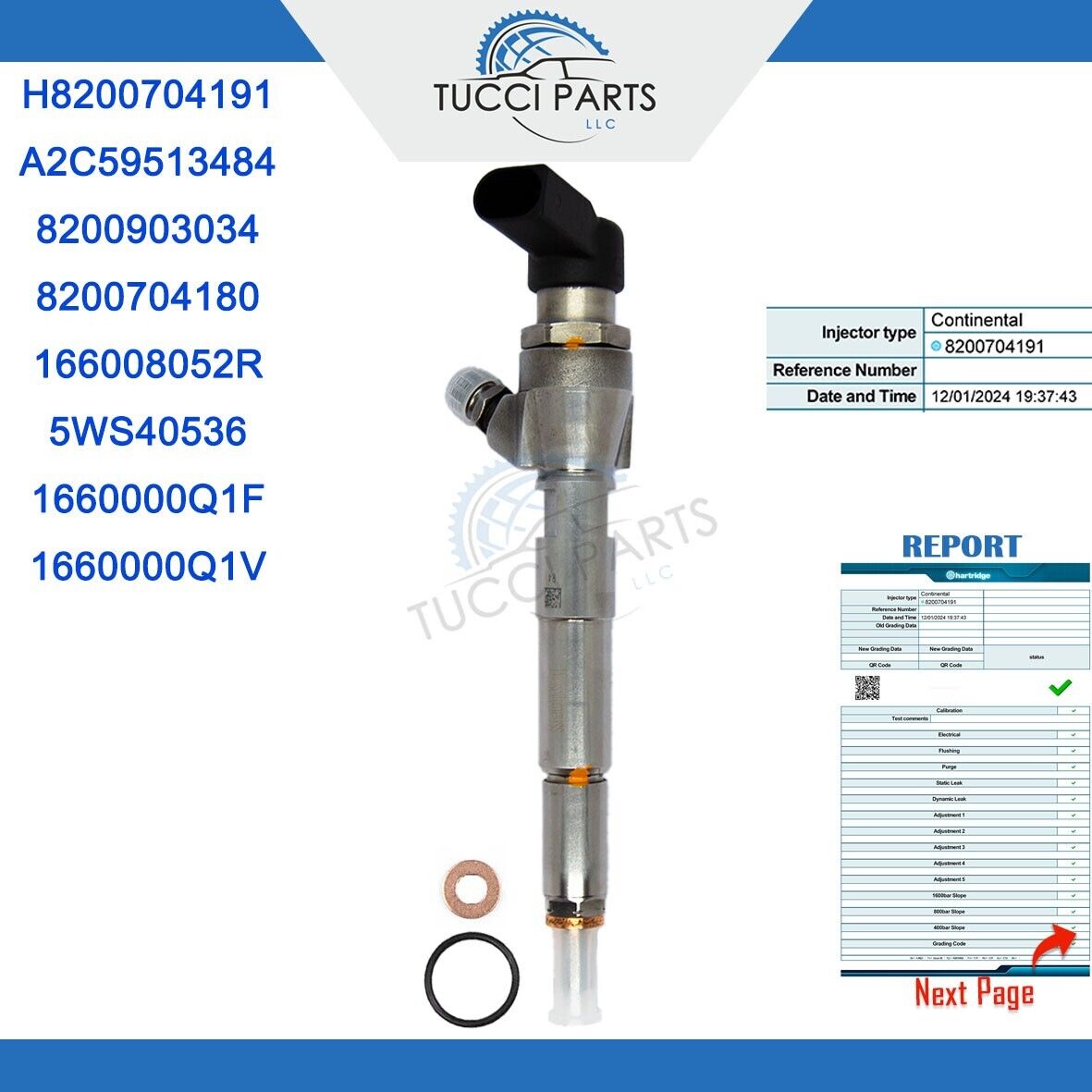 Injecteur Siemens A2C59513484 H8200704191 1.5dci renault 8200843205