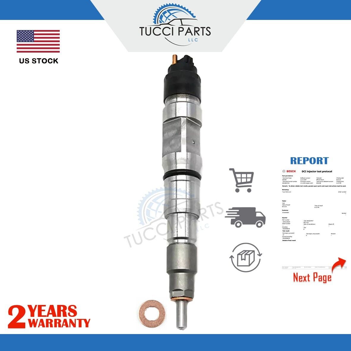 ERIKC Fuel Injector 0445120020 for Bosch Engine RENAULT Kerax 370 Premium Route