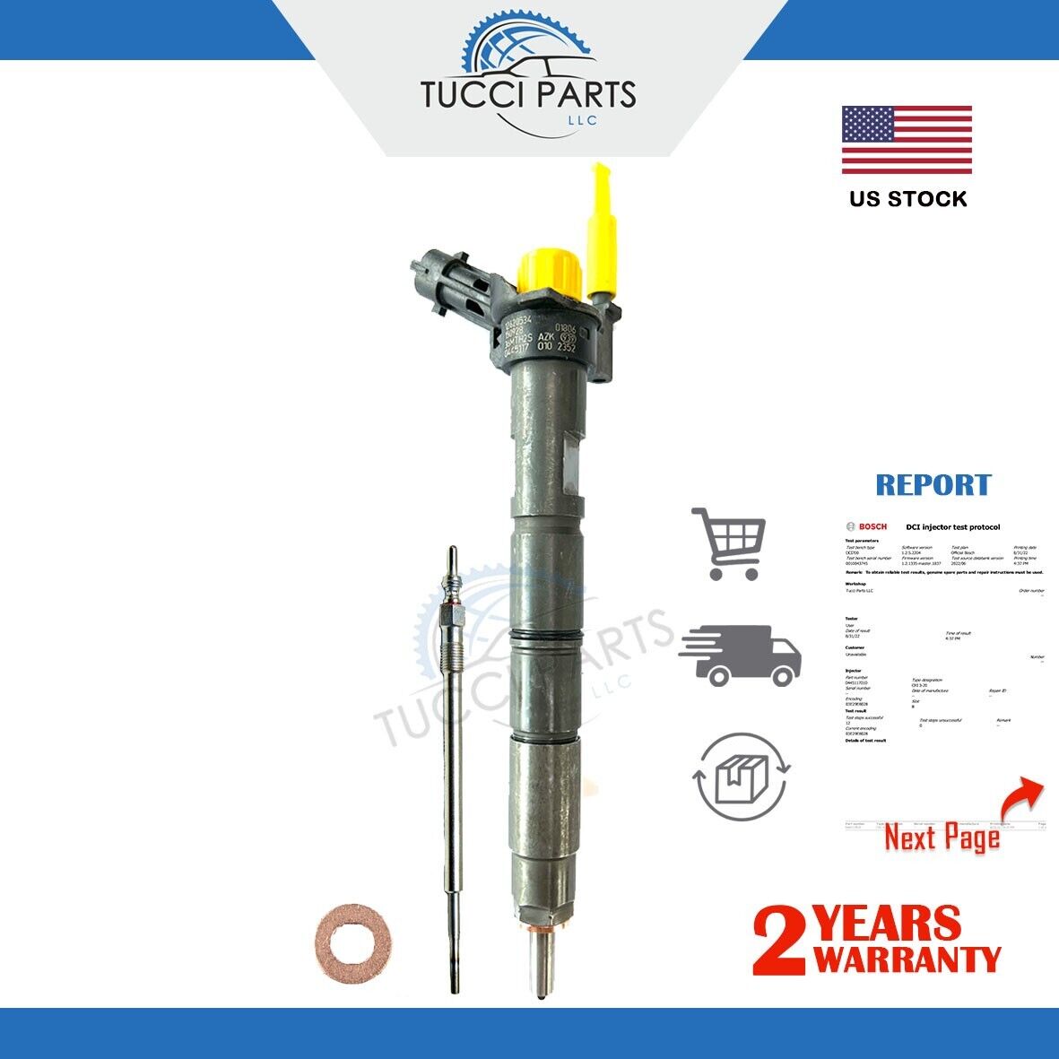 Diesel Injectors 11-16 6.6 Chevy LML GMC Duramax Truck 0445117010