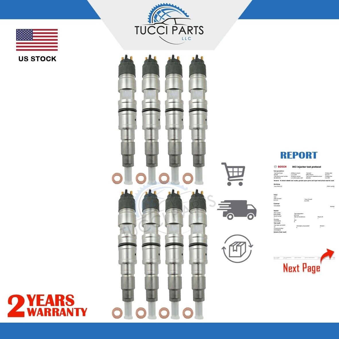 8x 0445120064 Common Rail Injector Nozzle 0445 120064 for Bosch VOLVO Renault